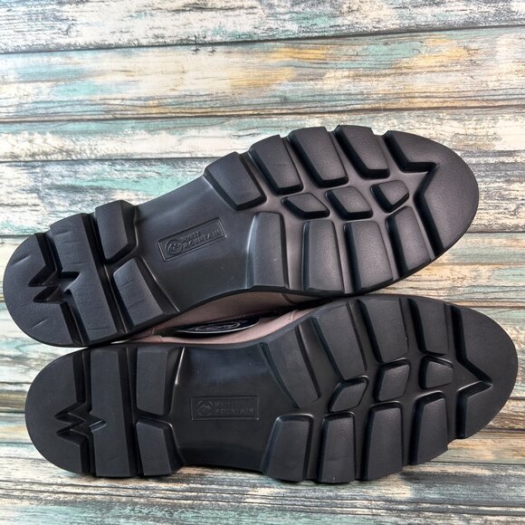 White Mountain Loafer Womens Size 8W Taupe Suede Dress Shoes Work Formal Comfort - Picture 6 of 11